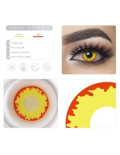 Lentes Halloween Crazy  Volcano Wild Fire 2