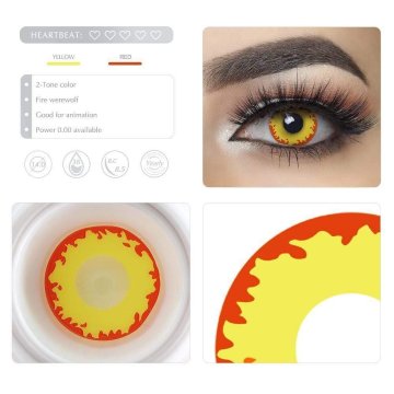 Lentes Halloween Crazy  Volcano Wild Fire