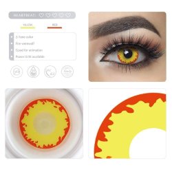 Lentes Halloween Crazy  Volcano Wild Fire