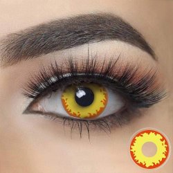 Lentes Halloween Crazy  Volcano Wild Fire