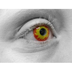 Lentes Halloween Crazy  Volcano Wild Fire