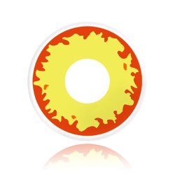 Lentes Halloween Crazy  Volcano Wild Fire