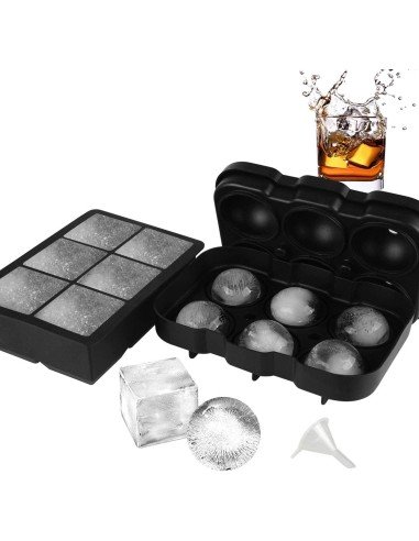 Molde De Silicona Hielo Cubeteras Whisky Ice Hielera X2 !