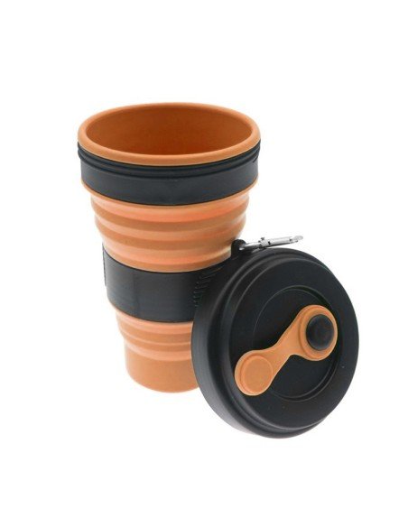 Termo Sport Portátil Plegable Silicona Deportista 550ml