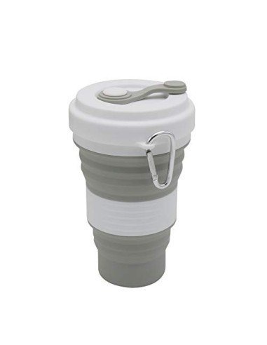 Termo Sport Portátil Plegable Silicona Deportista 550ml