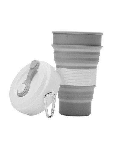 Termo Sport Portátil Plegable Silicona Deportista 550ml