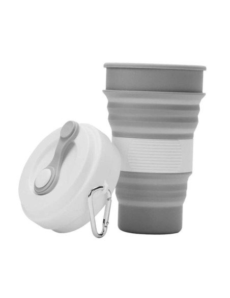 Termo Sport Portátil Plegable Silicona Deportista 550ml