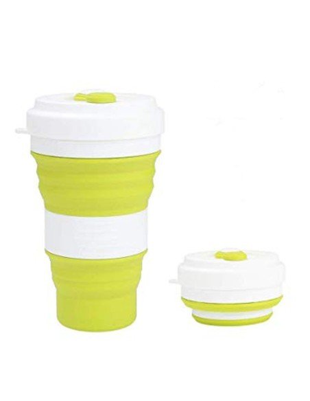 Termo Sport Portátil Plegable Silicona Deportista 550ml