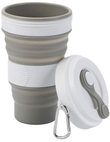 Termo Sport Portátil Plegable Silicona Deportista 550ml