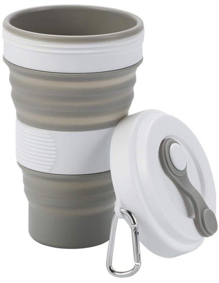 Termo Sport Portátil Plegable Silicona Deportista 550ml