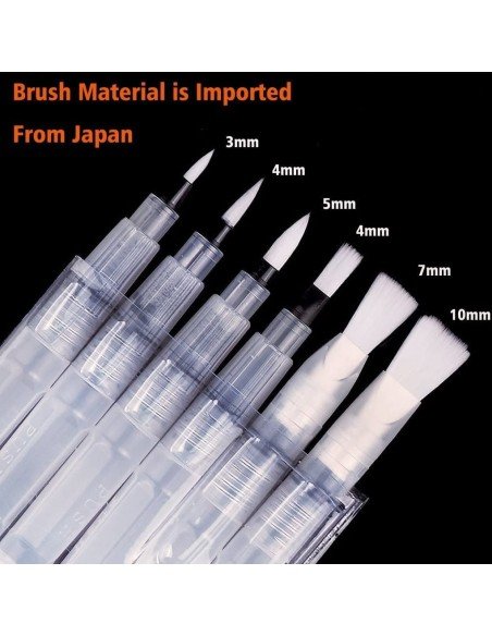 Set x6 Pinceles Recargables Bolígrafos Acuarela Caligrafía