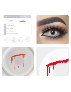 Lentes Crazy Zombie Dead Sangre Ojo Puñal 2