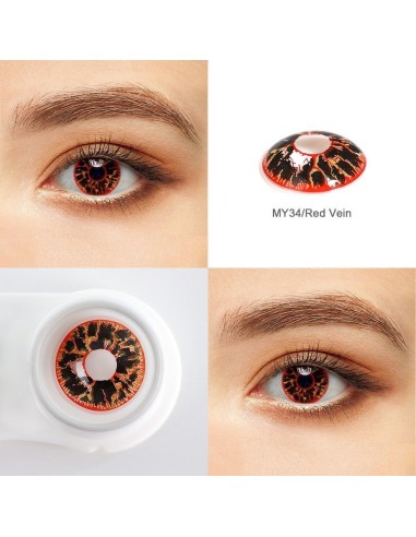 Lentes Crazy Zombie Dead Broken Venas Sangre