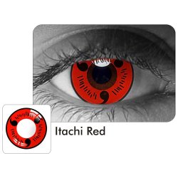 Lentes Locos Itachi Red Crazy Lentes Halloween Disfraz Brujas