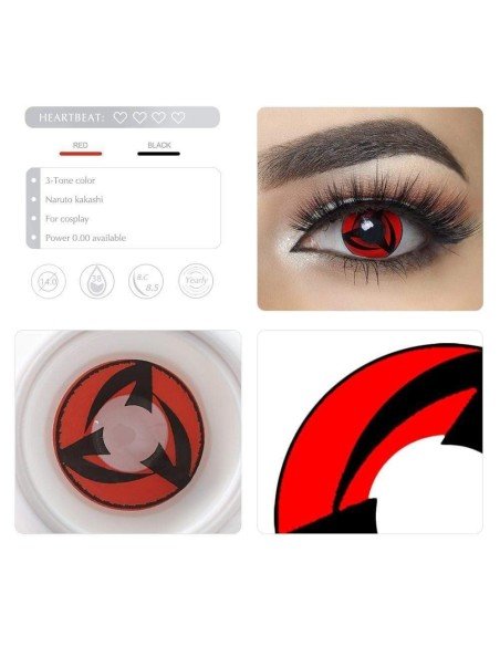 Lentes de Contacto Anime Kakashi Crazy Lens