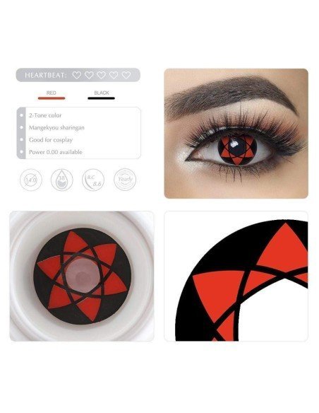 Lentes Locos Star Sharingan Madara Crazy Lentes Halloween