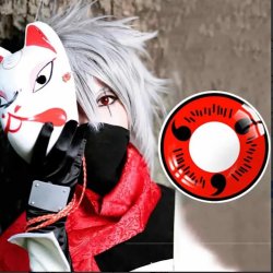 Lentes Locos Itachi Red Crazy Lentes Halloween Disfraz Brujas