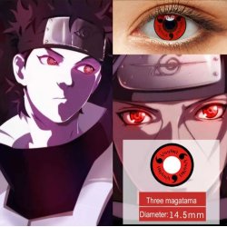 Lentes Locos Itachi Red Crazy Lentes Halloween Disfraz Brujas
