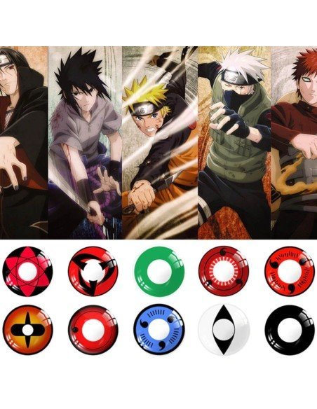 Lentes de Contacto Anime Kakashi Crazy Lens