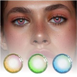 Lentes de Contacto Cosplay Earth Anime Iris Color