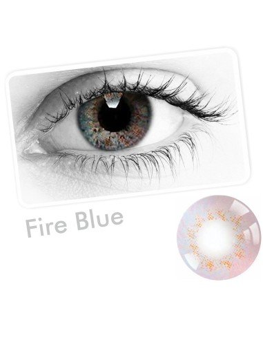 Lentes Cosplay Carbee Fire Anime Iris Multicolor