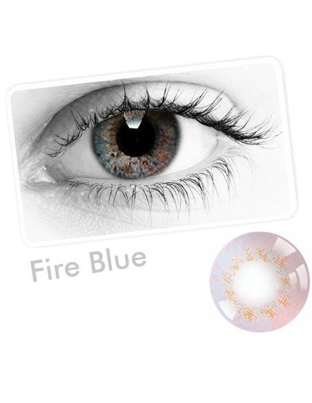 Lentes Cosplay Carbee Fire Anime Iris Multicolor