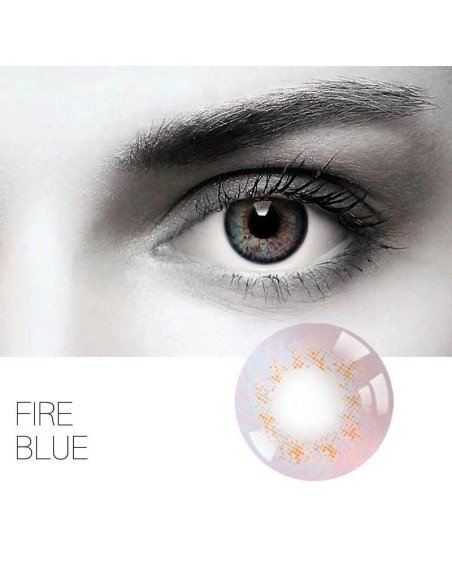 Lentes Cosplay Carbee Fire Anime Iris Multicolor