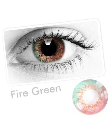 Lentes Cosplay Carbee Fire Anime Iris Multicolor