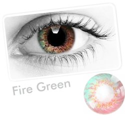 Lentes Cosplay Carbee Fire Anime Iris Multicolor