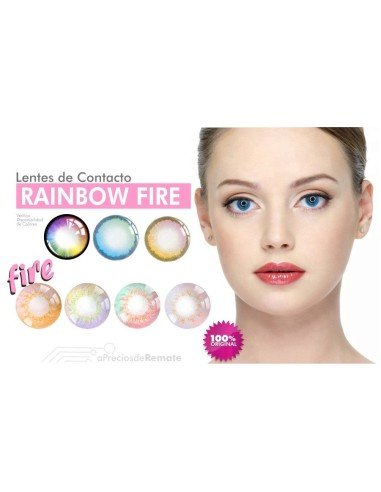 Lentes Cosplay Carbee Fire Anime Iris Multicolor