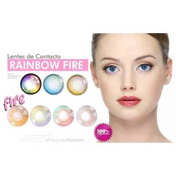 Lentes Cosplay Carbee Fire Anime Iris Multicolor