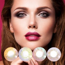 Lentes Cosplay Carbee Fire Anime Iris Multicolor