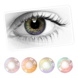 Lentes Cosplay Carbee Fire Anime Iris Multicolor