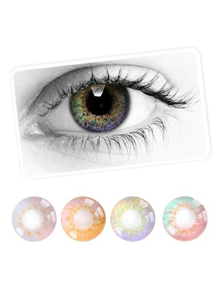 Lentes Cosplay Carbee Fire Anime Iris Multicolor