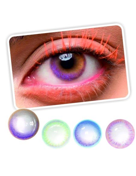 Lentes Cosplay Rainbow Neón Arcoiris Lentes Cosplay Rainbow Neón Arcoiris