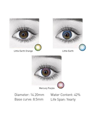 Lentes de Contacto Cosplay Earth Anime Iris Color