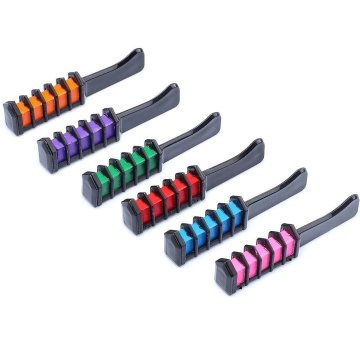 Set x6 Peine Tiza Para Cabello Tinte Temporal Brillante