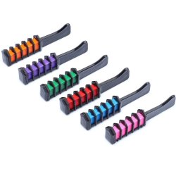 Set x6 Peine Tiza Para Cabello Tinte Temporal Brillante