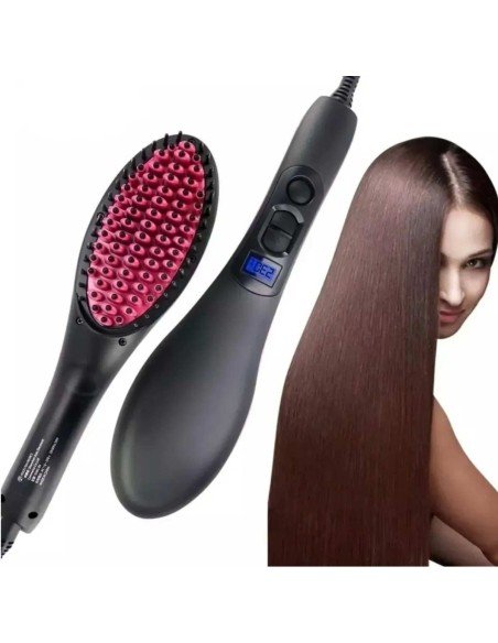 Cepillo Alisador Plancha Cabello Eléctrico Cepillo Alisador Plancha Cabello Eléctrico