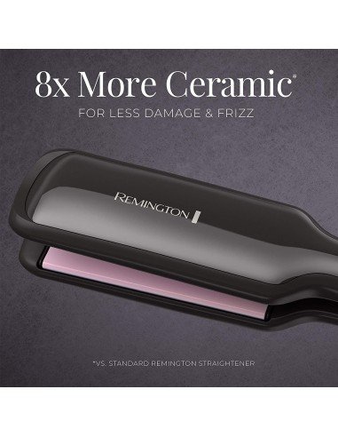 Plancha de Cabello Remington Cerámica Pearl S9520 Ancha de 2"