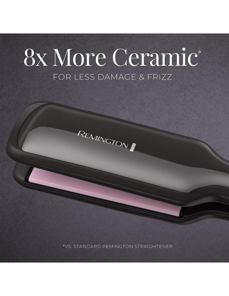 Plancha de Cabello Remington Cerámica Pearl S9520 Ancha de 2"
