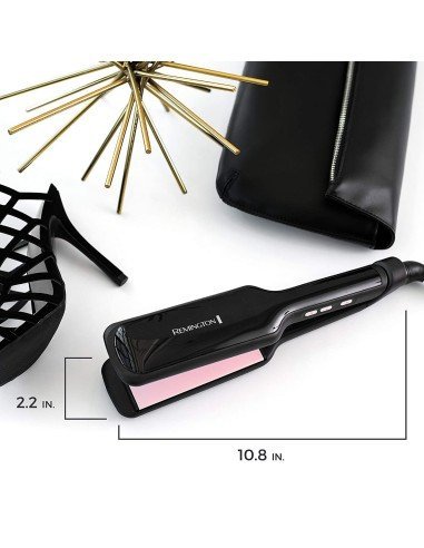 Plancha de Cabello Remington Cerámica Pearl S9520 Ancha de 2"