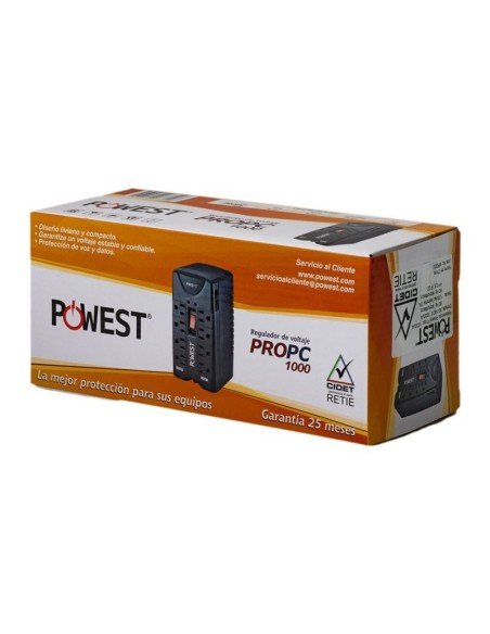 Regulador Electrónico de Voltaje ProPC1000 de 8 Salidas para computadores