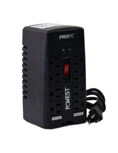 Regulador Electrónico de Voltaje ProPC1000 de 8 Salidas para computadores