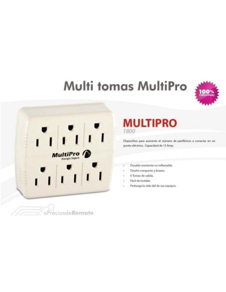 Multi Toma MultiPro de 6 tomas