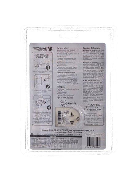 Protector de Voltaje 120V/15A AirMatic