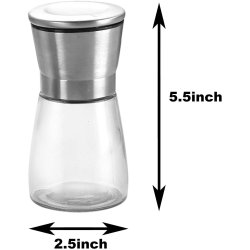 Set x2 Molino D Sal Y Pimienta Acero Inoxidable  - Pimentero