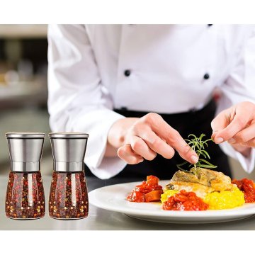 Set x2 Molino D Sal Y Pimienta Acero Inoxidable  - Pimentero