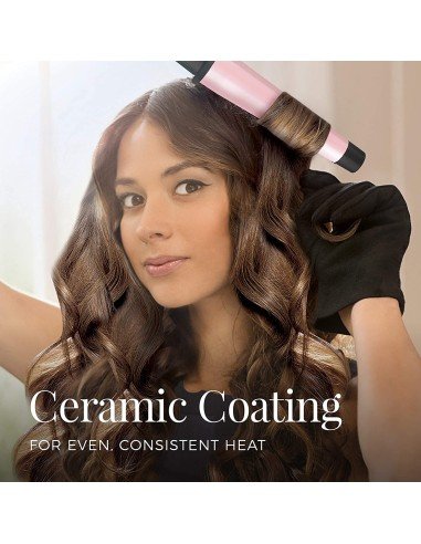 Rizador de Cabello Ondulado Grueso Remington Cerámica Pearl, Tstudio CI95AC-2