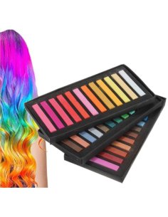 Caja x36 Tizas tinte temporal Hair Chalk Cabello Mechas Color